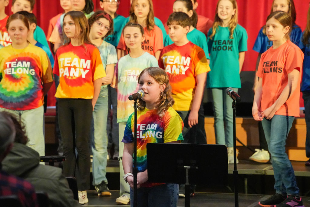 Intermediate School Chorus performing at MIOS