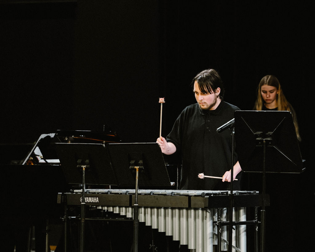 Student playing vibraphone is MIOS