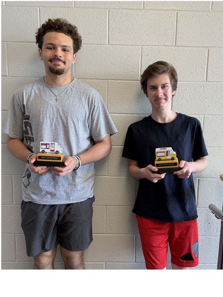 Congrats Louis, Most Creative Menu. Congrats James, Best Booth Design!