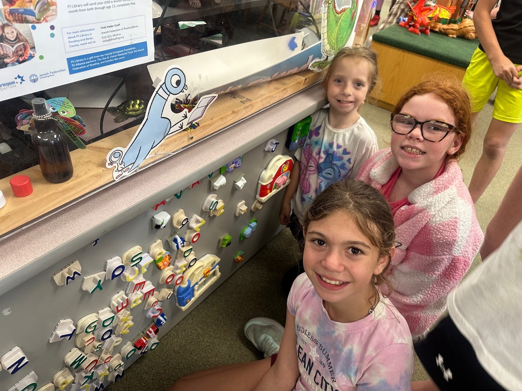 students at the library