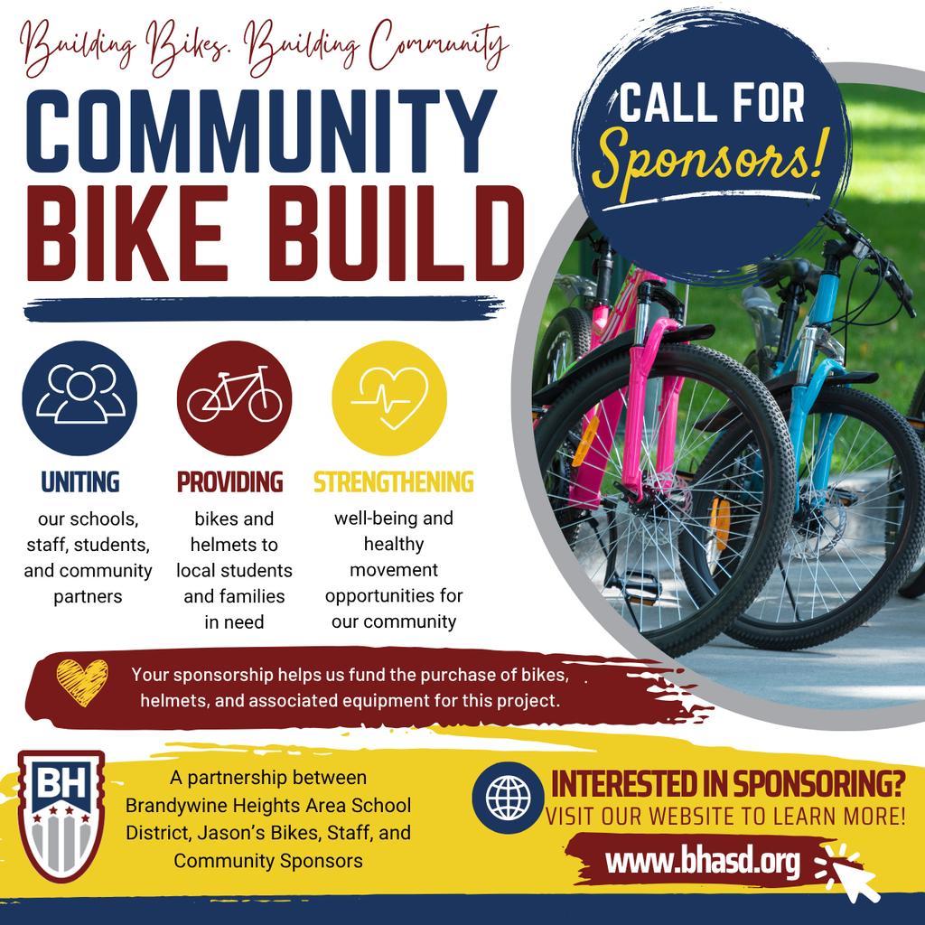 Flyer for the community service bike build project