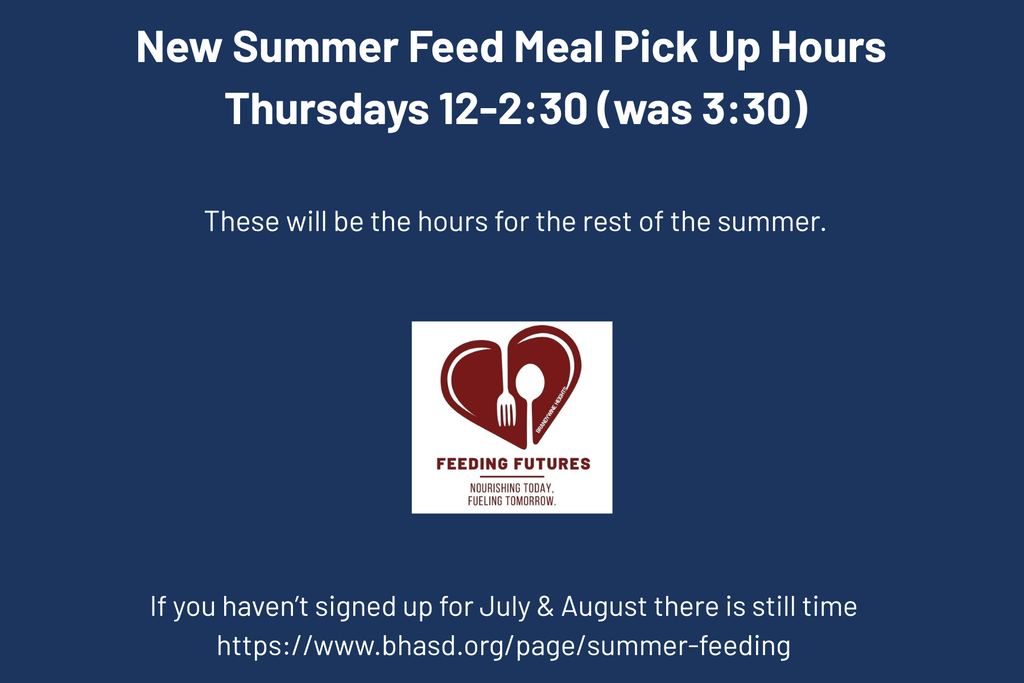 Summer Feed Pickup Hours 
