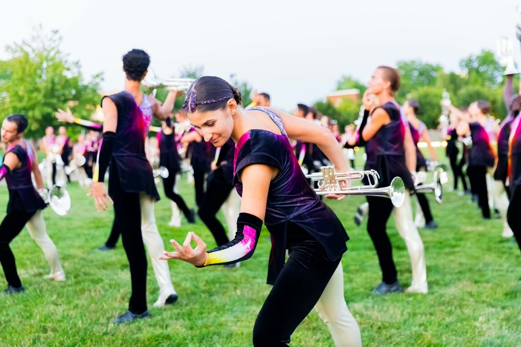 Person playing trumpet