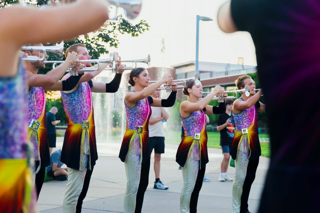 Person playing trumpet