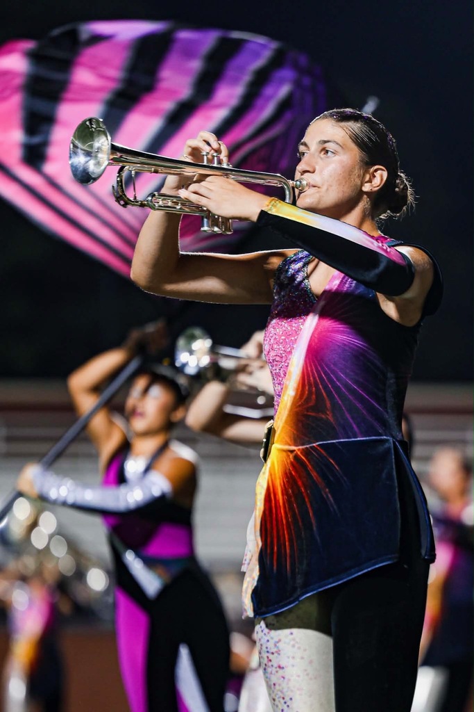 Person playing trumpet