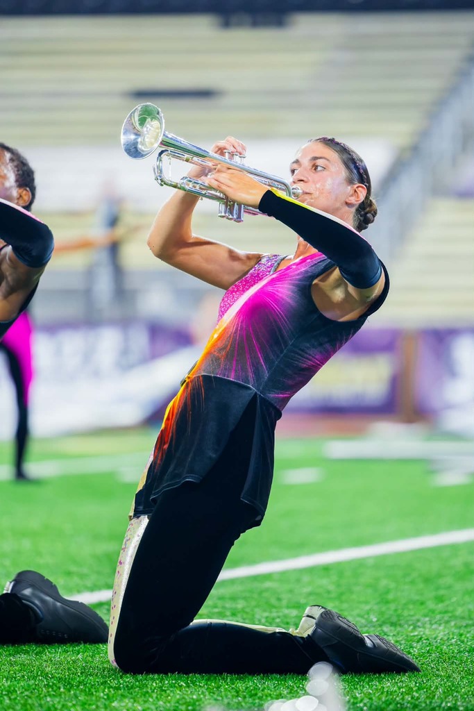 Person playing trumpet
