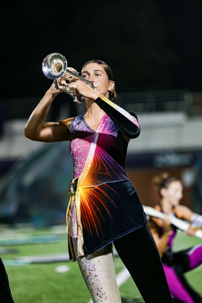 Person playing trumpet