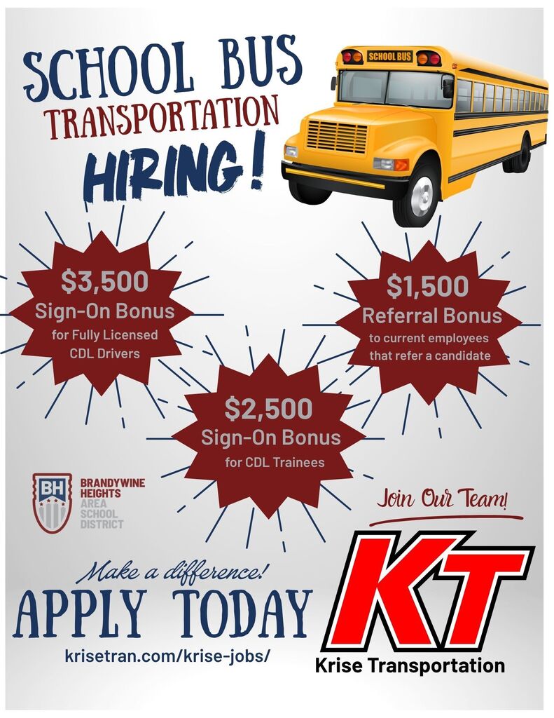 Now Hiring - School Bus Drivers