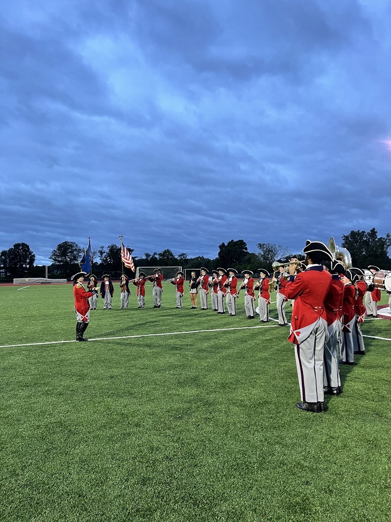Marching Band performing on the field