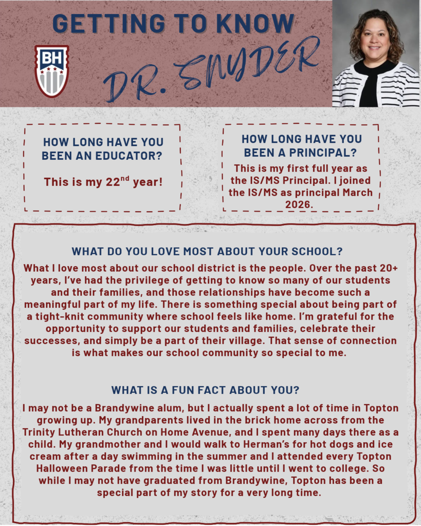Getting to Know - Dr. Snyder