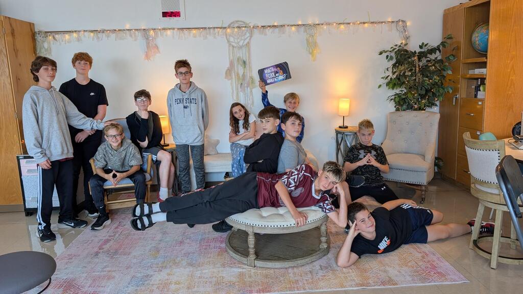 Students pose for picture