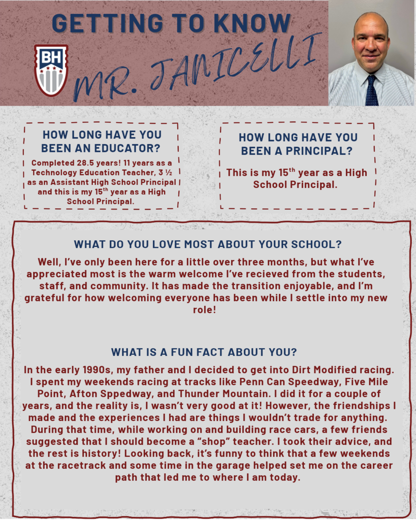 Getting to Know - Mr. Janicelli