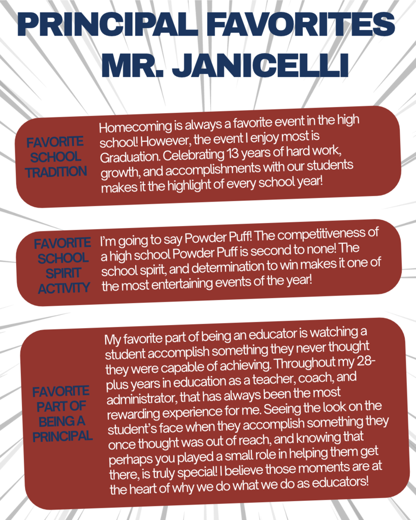 Principal Favorites - Mr. Janicelli
