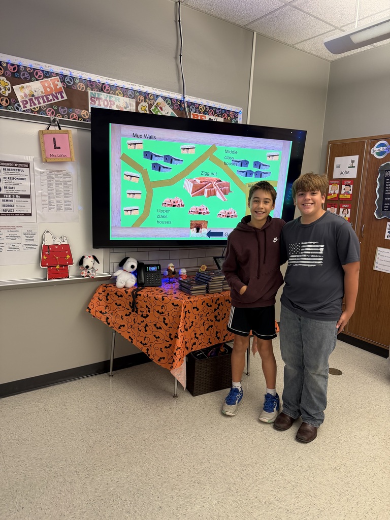🏛️ Welcome to the City-State of Ur! 🏛️  Mrs. LeVan’s sixth-grade students traveled back in time to ancient Mesopotamia! Using digital tools and their creativity, students designed and built their own versions of the ancient Sumerian city-state of Ur. They explored what made Ur a successful civilization by incorporating important features such as ziggurats, homes, farms, city walls, and the Euphrates River. Through this hands-on digital project, students brought history to life while developing their technology skills, creativity, and understanding of how early civilizations grew and thrived.