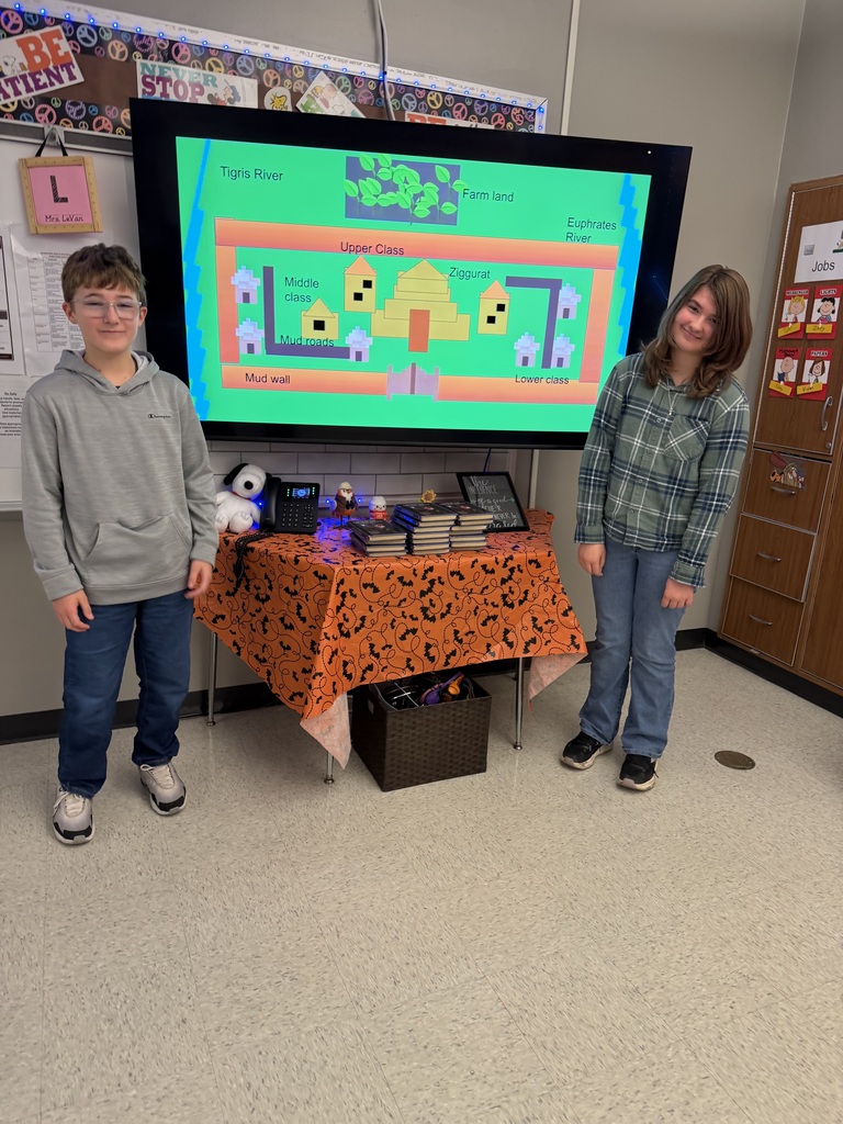 🏛️ Welcome to the City-State of Ur! 🏛️  Mrs. LeVan’s sixth-grade students traveled back in time to ancient Mesopotamia! Using digital tools and their creativity, students designed and built their own versions of the ancient Sumerian city-state of Ur. They explored what made Ur a successful civilization by incorporating important features such as ziggurats, homes, farms, city walls, and the Euphrates River. Through this hands-on digital project, students brought history to life while developing their technology skills, creativity, and understanding of how early civilizations grew and thrived.