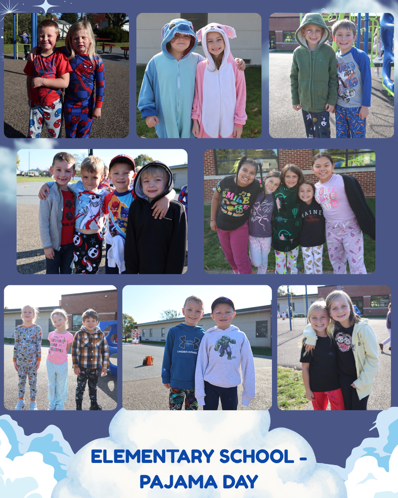 Elementary School Students in their pajamas 