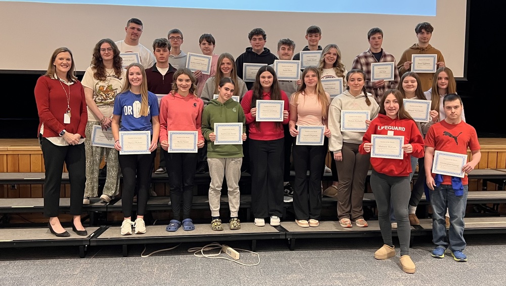 HS student recognition ceremony