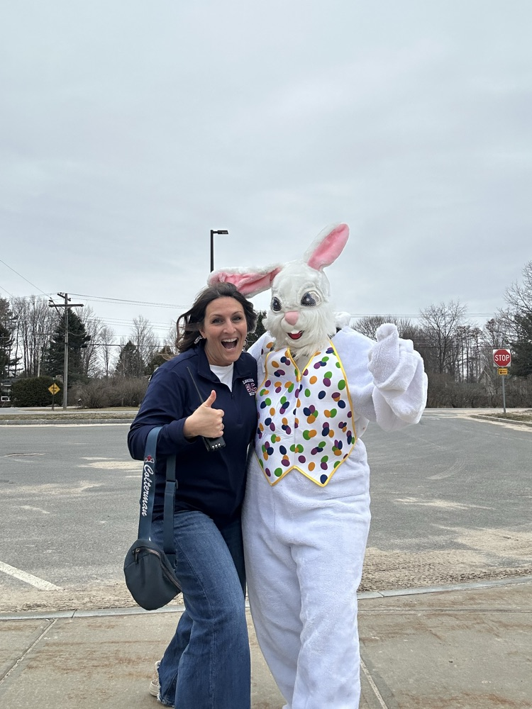 principal and bunny