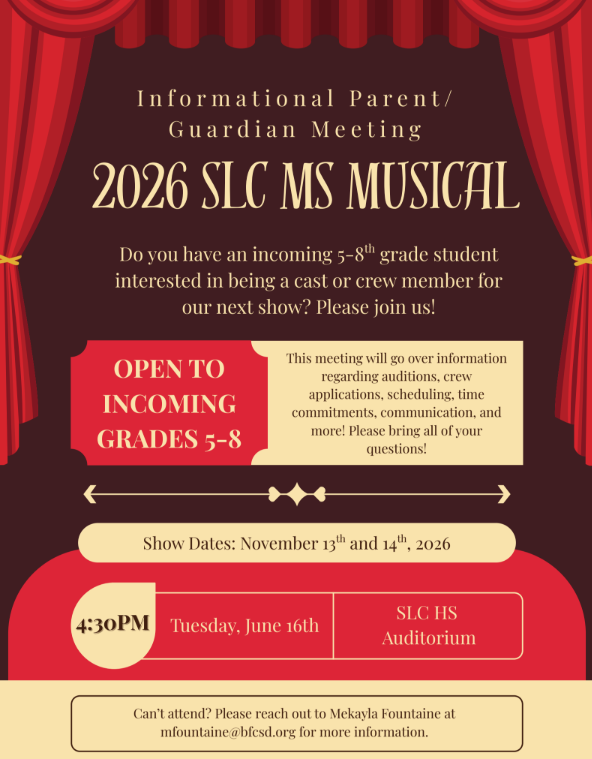 2026 SLC MS Musical Parent Meeting