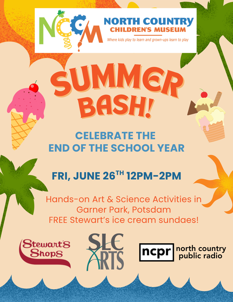 Summer Bash sponsored by North Country Children's Musem