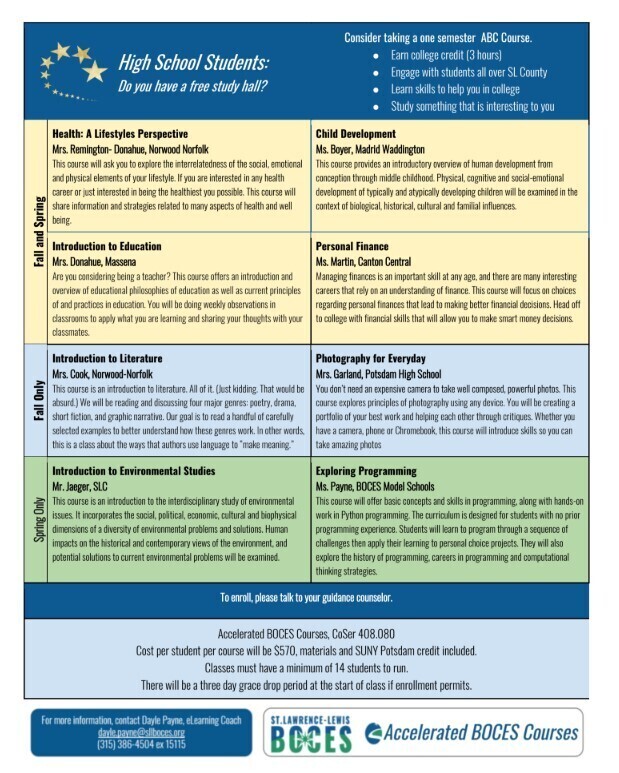 ABC Courses through BOCES