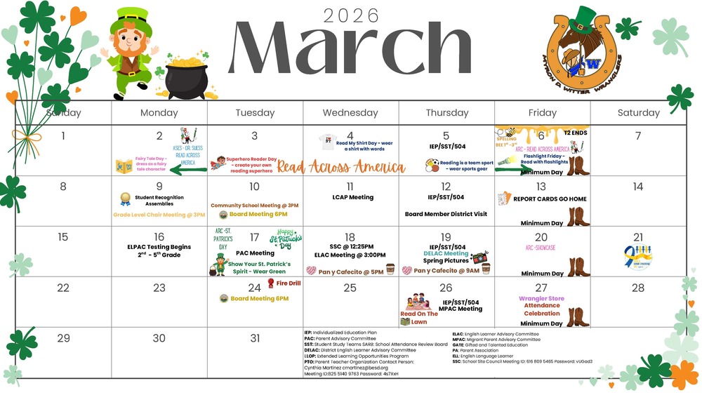 March Calendar