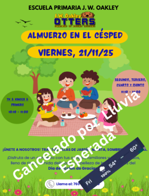 Lunch on the Lawn Cancel Spanish