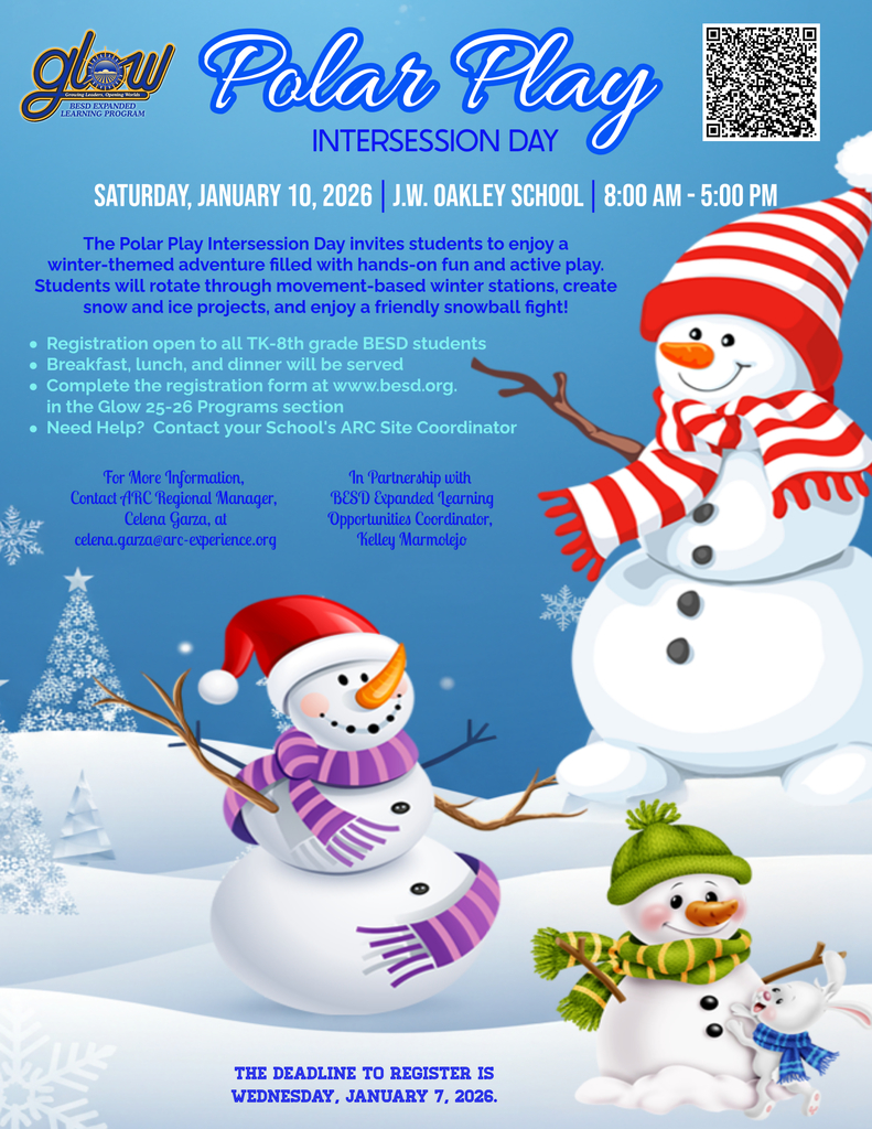 Polar Play Intersession Day Flyer