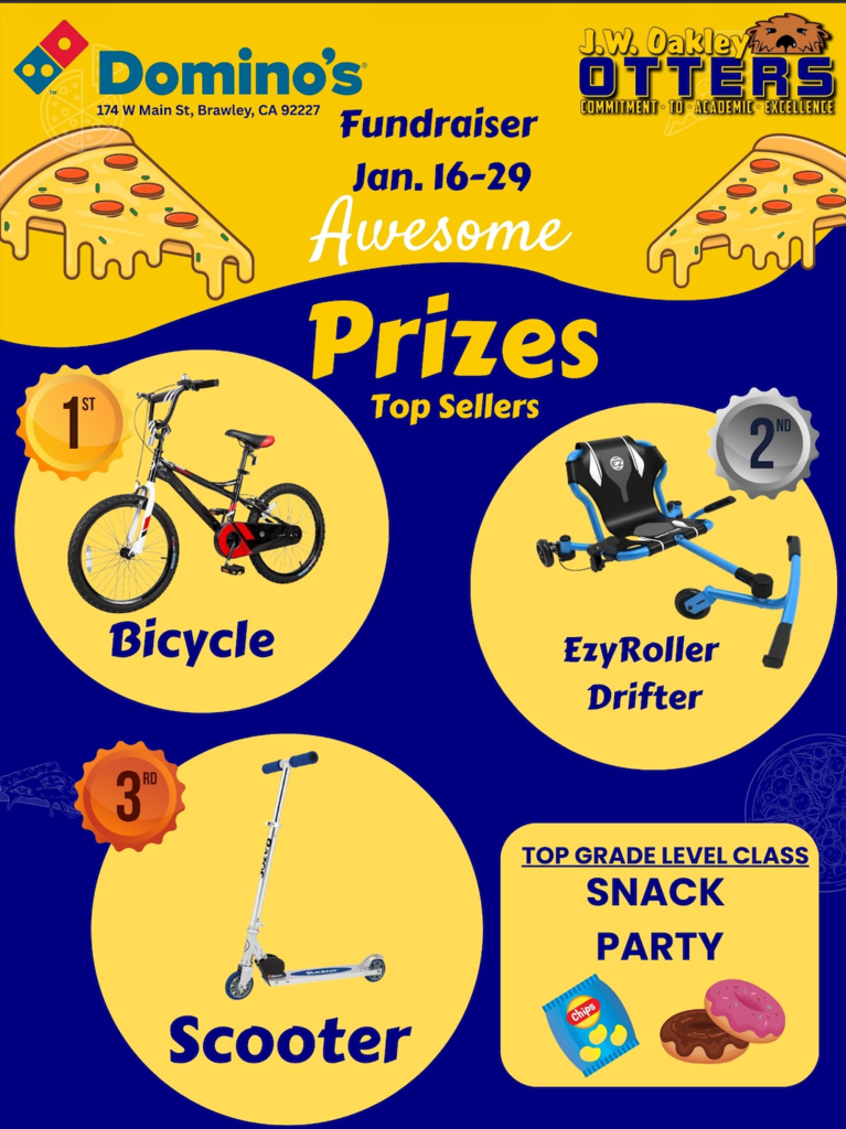 Dominos Fundraiser Prizes English