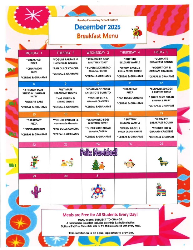 December Menus 1