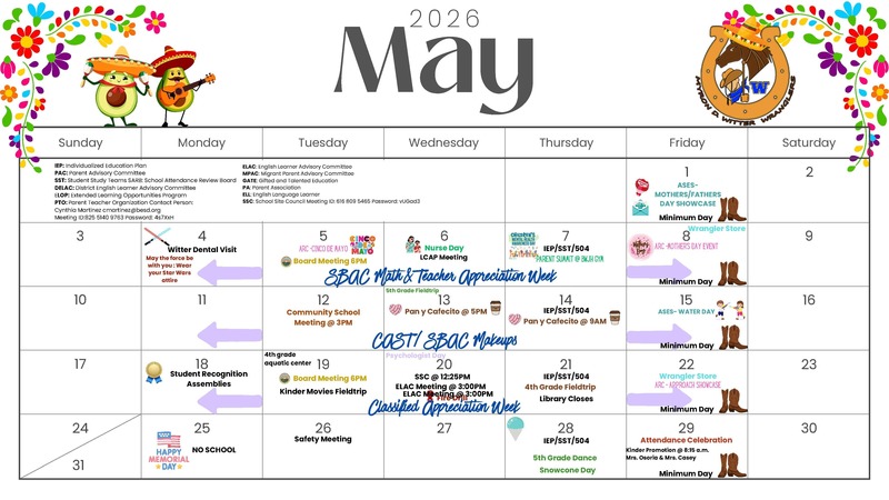 May Calendar 1