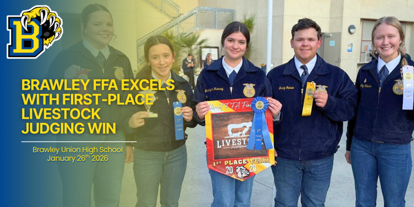 Brawley FFA excels With First‑Place Livestock  Judging Win