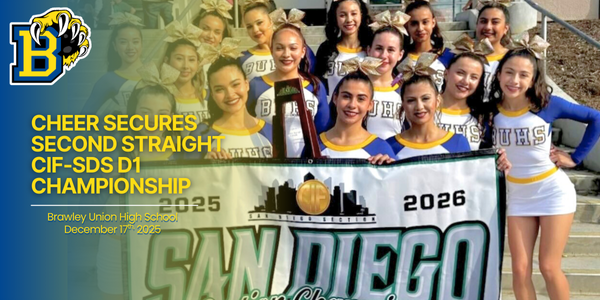 Cheer Secures Second Straight CIF-SDS D1 Championship