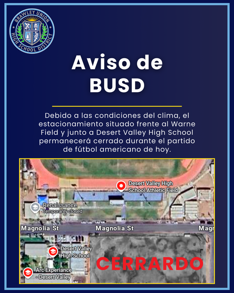 Parking closed