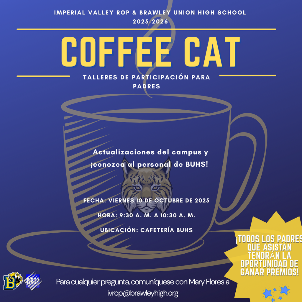 Coffee Cat Meeting on October 10th at 9:30Am