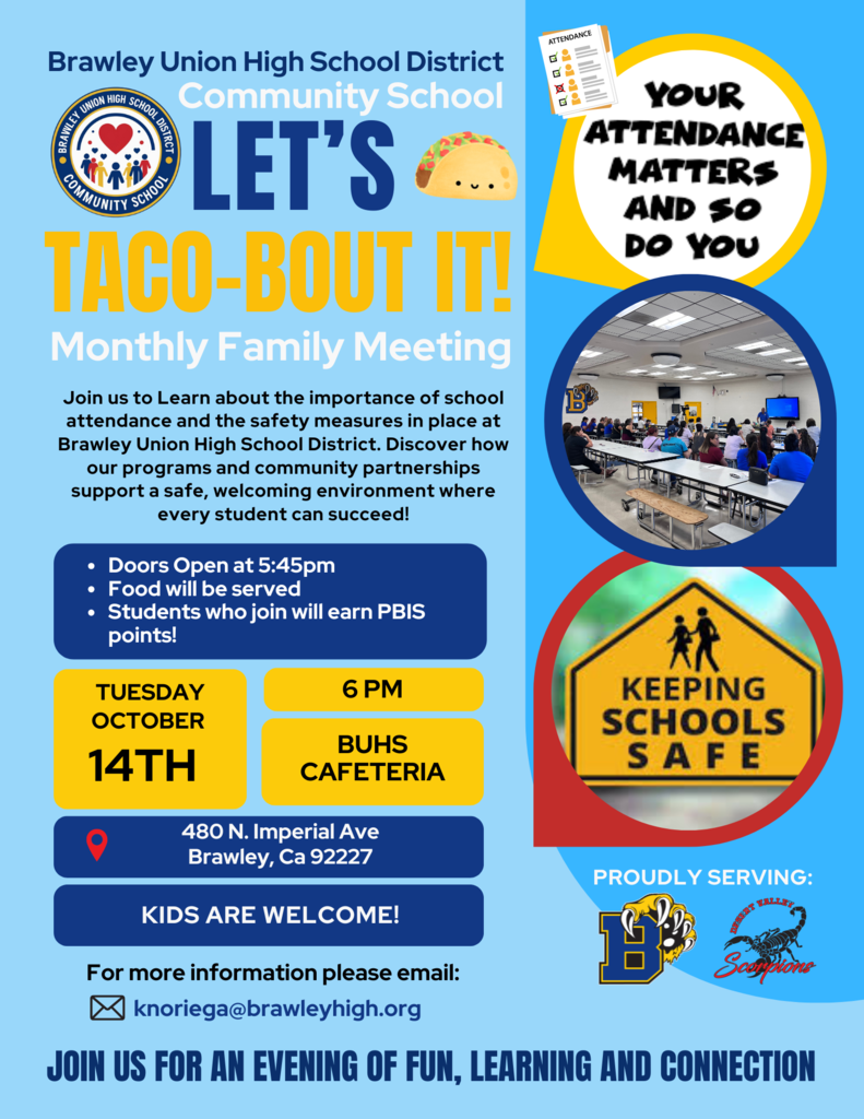 Community School Lets Taco-Bout It on Tuesday October 14th 2025
