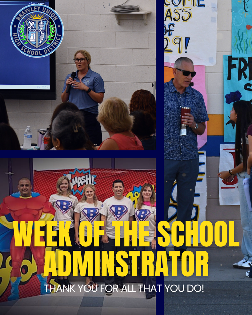 Week of the School Adminstrator. Thank you for all that you do!