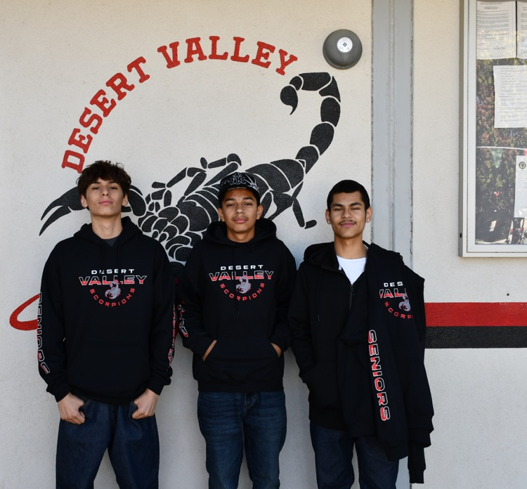 DVHS seniors pose in their new sweaters