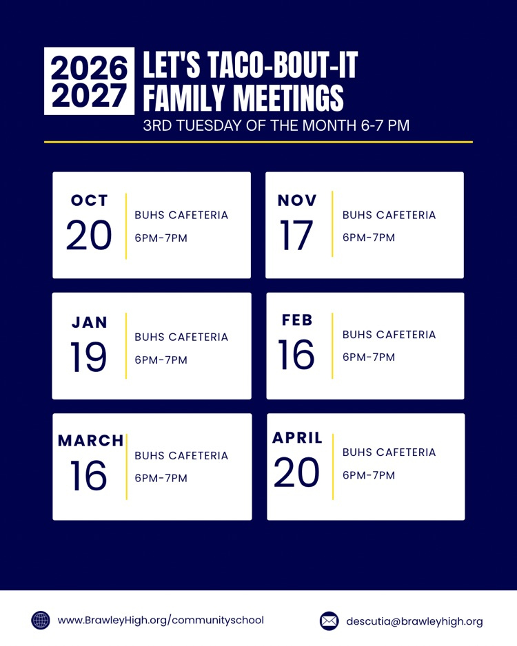 let’s talk about it family meetings third Tuesday of the month 6-7 PM visit brawleyhigh.org/communityschool for more information