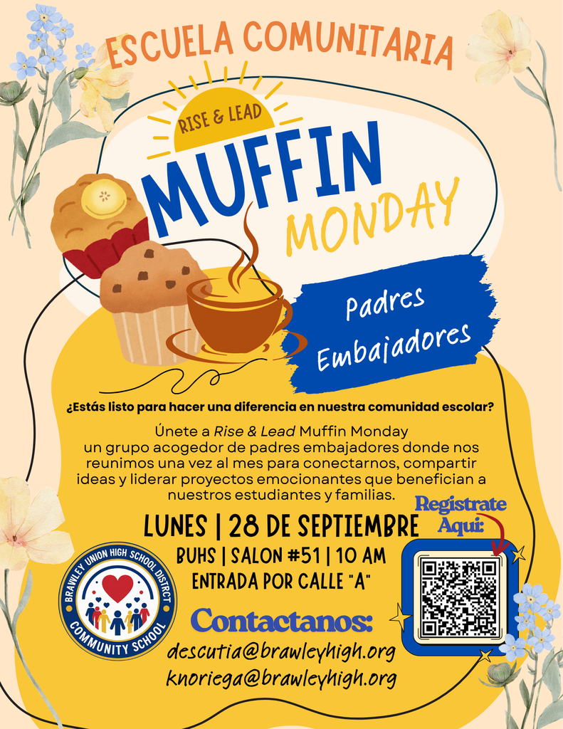 Junta de Muffin Monday el 28 de Septembrie an el salon #51