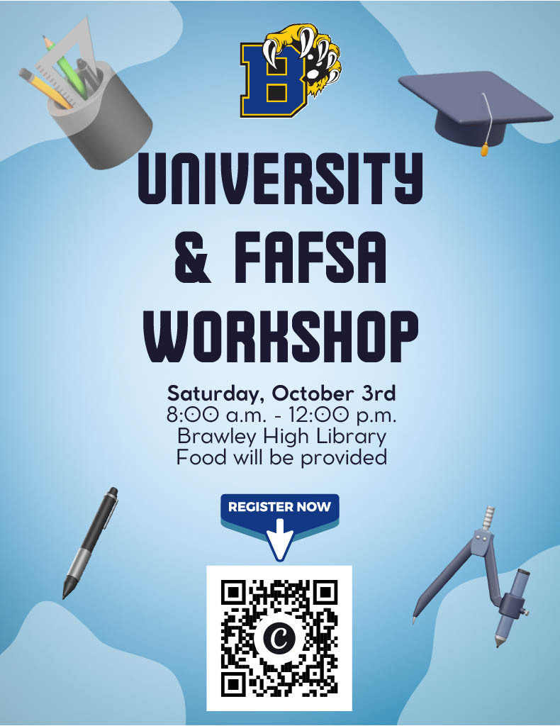 Univesity Application workshop on october 3rd at BUHS.