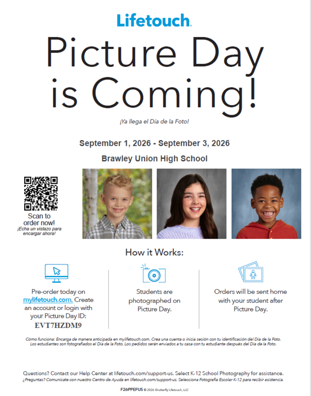 Grades 9-11 Picture Day