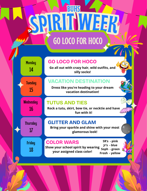 hoco spirit week