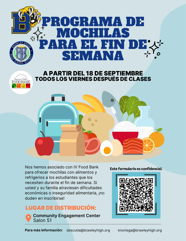 Weekend backpack Spanish