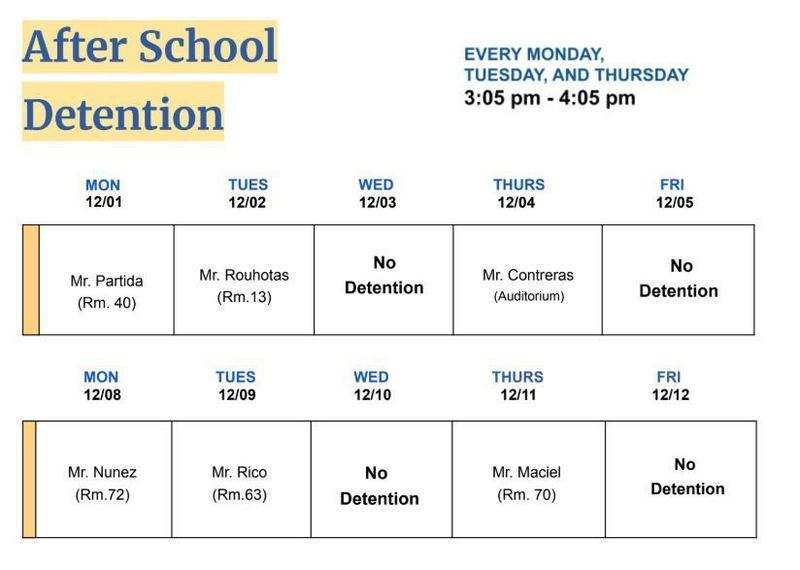 After school detention