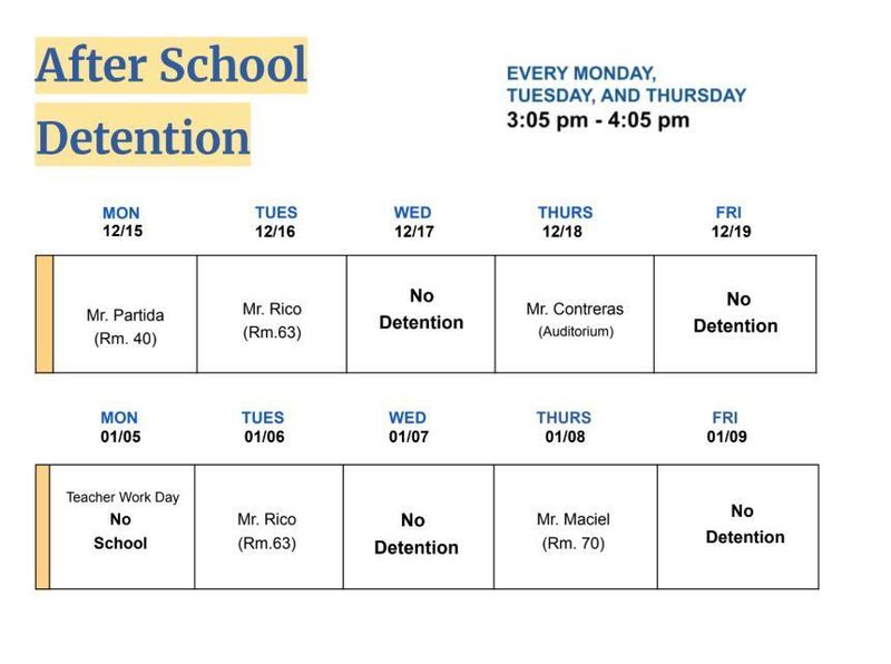 After school detention