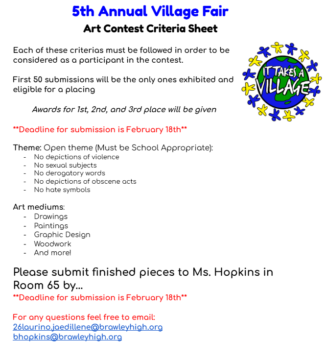 Village fair art contest