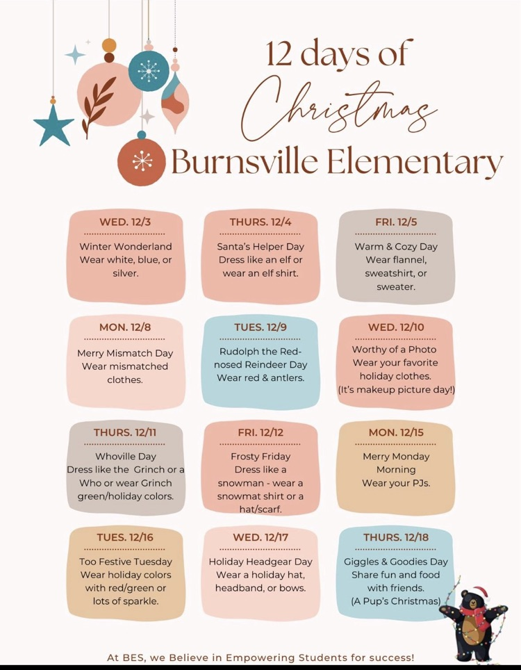 12 days of Christmas