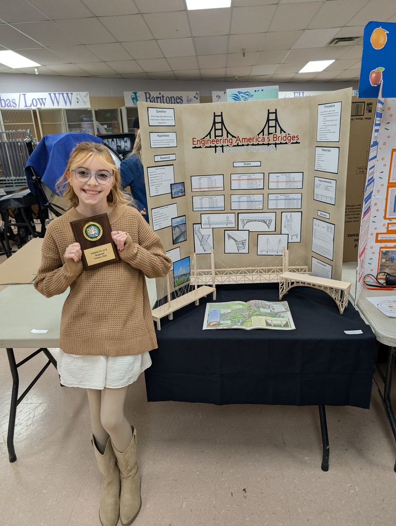 Jasmine Adams, 3rd place winner at the regional WV Science and Engineering Fair