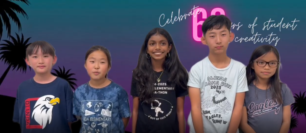a group of students from Olinda Elementary
